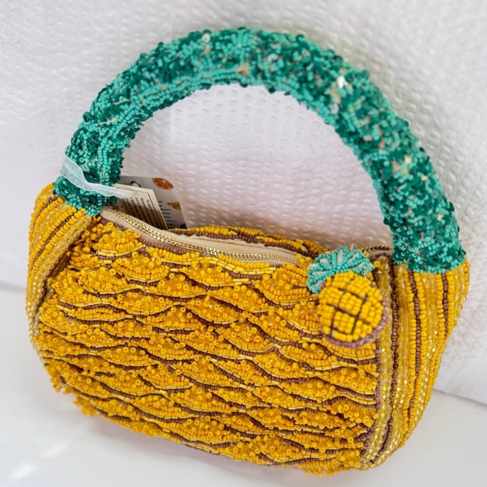 Viral Beaded Pineapple Handbag